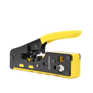 Cleste PNI SR7, pentru taiat-dezizolat cablu si sertizat mufe RJ12, RJ45 CAT5, CAT6, CAT7, galben - Img 6