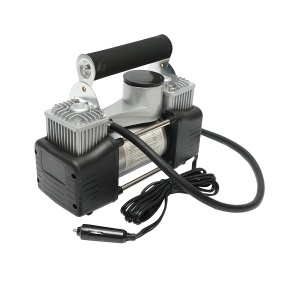 Compresor aer umflat roti 12V, 150PSI, 85l/min, 2 cilindrii, cablu 3m pentru priza bricheta auto - Img 4