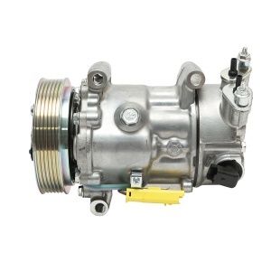 Compresor clima AC Peugeot, Citroen cod OEM 9651910980, 6453QJ, 6453QK, 6453WK, 6453WL, 6453ZZ, SD6C12 - Img 2