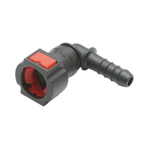 Conector conducta alimentare rosu New Holland, Steyr, Case IH cod OEM 87489624 - Img 3