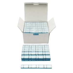 Contragreutati autoadezive zincate echilibrare roti Fe 60g (5gx4 buc + 10gx4 buc) 100 benzi/cutie