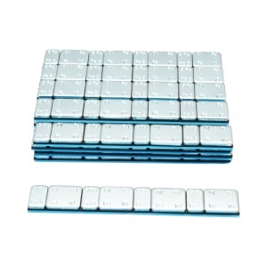 Contragreutati autoadezive zincate echilibrare roti Fe 60g (5gx4 buc + 10gx4 buc) 100 benzi/cutie - Img 3