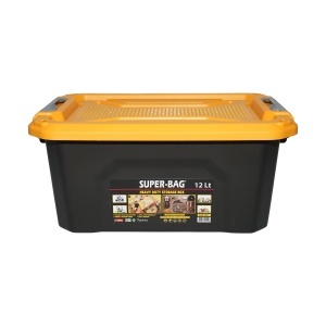 Cutie, lada depozitare heavy duty 12L cu capac, galbena 385x295x175mm Breckner Germany