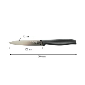 Cutit decojit 10cm, lama otel 5Cr15MoV, maner PP negru Breckner Germany - Img 4