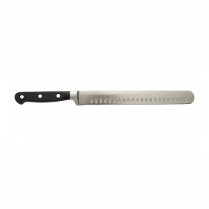 Cutit feliat profesional 25cm, lama alveolata otel 5Cr15MoV, maner ABS negru Breckner Germany - Img 3