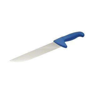 Cutit macelarie profesional 21cm, lama otel 5Cr15MoV, maner Nylon albastru Breckner Germany - Img 2