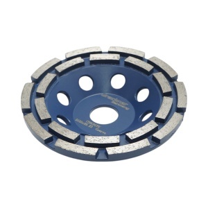 Disc diamantat segmentat tip cupa 125x22.23, dublu rand grosier, standard CONCRETE pentru slefuire beton, piatra, mozaic Breckner Germany - Img 3