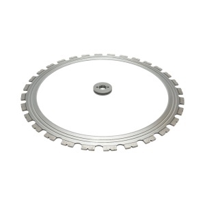 Disc inelar diamantat segmentat 500mm, 30 dinti, rola antrenare pentru masina de taiat beton Breckner Germany - Img 2