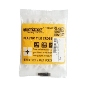 Distantiere gresie si faianta 2mm 100 buc/set Crownman - Img 1
