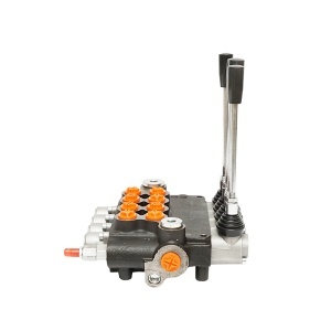 Distribuitor hidraulic cu 4 manete debit 80L/min cu levier si reductie inclusa -15 /+80 Breckner Germany - Img 2