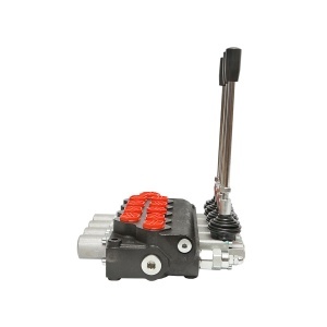 Distribuitor hidraulic cu 4 manete supapa de siguranta SD11 debit 80L/min levier si reductie -15 /+80 Breckner Germany - Img 2