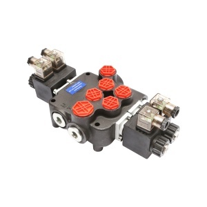 Distribuitor hidraulic P80 electromagnetic cu 2 cai, 12V Breckner Germany - Img 2