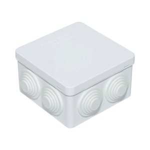 Doza derivatie patrata aparenta 7 intrari 85x85x50mm IP55