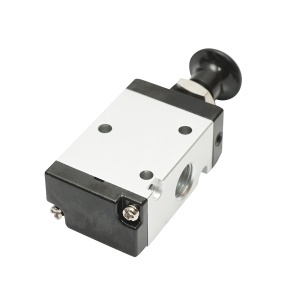 Electrovalva pneumatica cu maner 2 pozitii, 3 cai G 1/4 inch 3R210-08 - Img 5