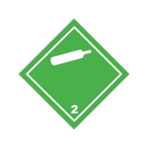 Eticheta ADR magnetica Pericol Transport gaze neinflamabile netoxice clasa 2.2a (300x300mm)