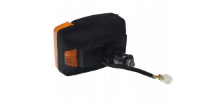 Far cu semnalizator H4 dreptunghiular pentru excavator JCB - Img 2