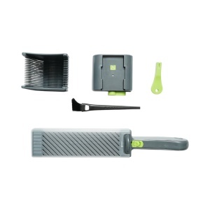 Feliator manual carne proaspata, 17 lame inox, grosime taiere 2/4mm pentru felii, fasii si cuburi Breckner Germany - Img 4