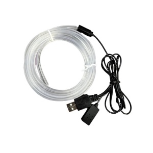 Fir neon cu LED RGB , cu mufa USB si buton , 2 Metri - Img 3