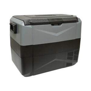 Frigider auto 45L cu compresor 12V-24V-220V, 60W, afisaj LCD, zona dubla de racire, USB 630x390x490mm - Img 9