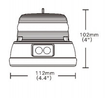 Girofar 16 LED-uri cu magnet wireless cu baterie 9V PULSAR - Img 3