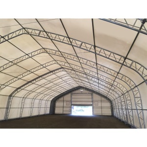 Hala industriala din PVC, lungime 61m, latime 21.35m, inaltime 8.54m cu structura de rezistenta metalica - Img 2