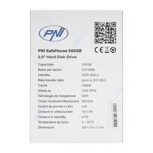 Hard Disk intern PNI SafeHouse 500GB 2.5'', SATA 6GB/s, capacitate 500GB, cache 128MB - Img 5