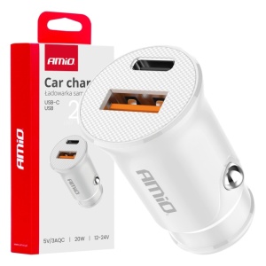 Incarcator USB-A + USB-C 20W 12/24V AMIO