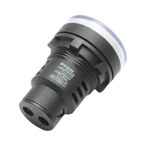 Indicator semnalizare LED alb 24V AC/DC 30mm Breckner Germany - Img 3