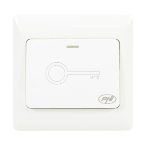 Intrerupator de acces incastrabil PNI PB101, contact iesire NO/COM, max. 36V 3A, alb - Img 4