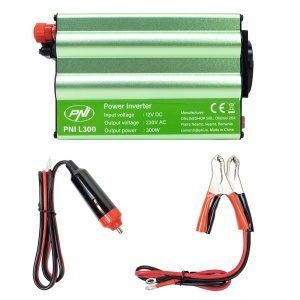 Invertor de tensiune PNI L300 alimentare 12V iesire 230V 300W - Img 3