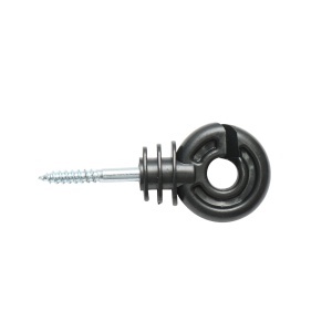 Izolator canelat fi 5.9mm 89x40mm pentru fir gard electric Breckner Germany