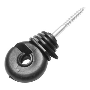 Izolator compact negru fi 5.6mm 87x37mm gard electric Breckner Germany - Img 2