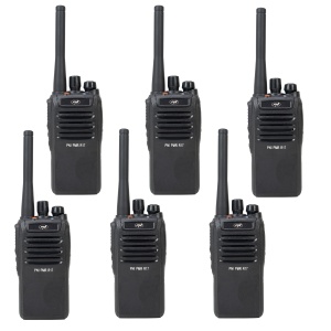 Kit 6 statii radio portabile PNI PMR R17 446MHz, 0.5W, 16 canale PMR si tonuri 50 CTCSS si 104 DCS, programabila, Li-Ion 2200 mAh, IP68
