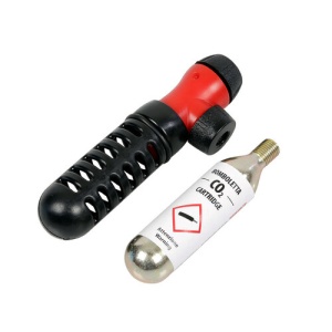 Kit pompa aer bicicleta pentru umflare rapida cu cartus CO2