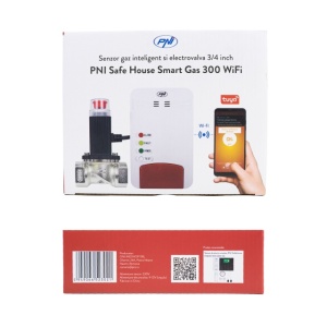 Kit senzor gaz inteligent si electrovalva PNI Safe House Smart Gas 300 WiFi cu alertare sonora, aplicatie de mobil Tuya Smart, integrare in scenarii si automatizari smart cu alte produse compatibile - Img 7