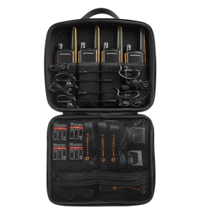 Kit Statie radio PMR portabila Motorola TALKABOUT T82 Extreme Quad set cu 4 buc + Cadou Sticky Pad Cav - Img 5