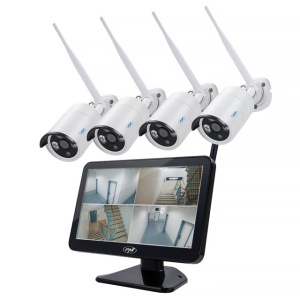 Kit supraveghere video PNI House WiFi650 - 4 camere Full HD Wi-Fi P2P si monitor LCD 12 inch - Img 8