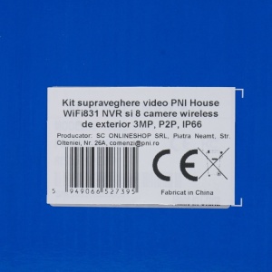 Kit supraveghere video PNI House WiFi831 NVR si 8 camere wireless de exterior 3MP, P2P, IP66 - Img 8