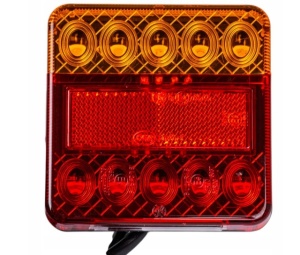 Lampa 3 functii 18 leduri 12V 10.5x9.5 cm