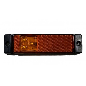 Lampa gabarit cu 3 LED-uri, galbena, cu suport urechi, 24V
