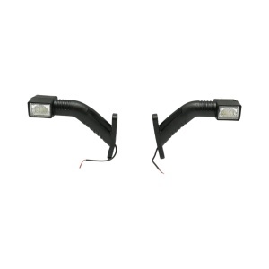 Lampa gabarit laterala LED cu brat 12V-24V 3 functii rosu-alb-galben 180mm Breckner Germany