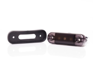 Lampa marcaj BLACK cu lumina portocalie 3 LEDURI 12/24V - Img 4