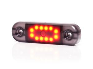Lampa marcaj BLACK cu lumina rosie 12 LEDURI 12/24V