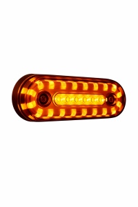 Lampa marcaj lateral portocalie 24V