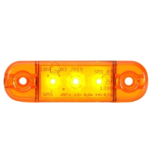 Lampa pozitie ovala portocalie 3 leduri