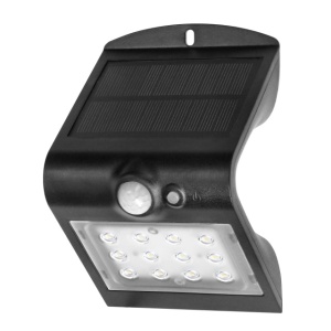 Lampa solara ADVITI SILOE AD-SL-6083BLR4, 1.5 W, senzor de miscare, unghi de detectie 120°, 190lm, IP65, 4000K, 1200mAh, negru