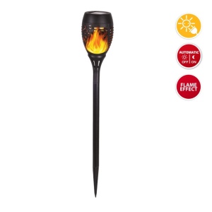 Lampa solara LED cu efect de flacara, 51 cm