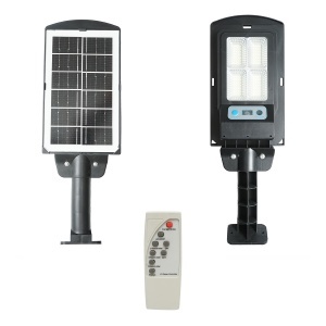 Lampa solara LED iluminat stradal 6500K cu panou solar 3W, baterie 12000mAh, prindere pe stalp IP67 Breckner Germany