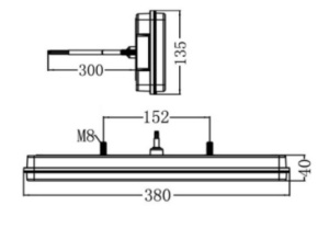 Lampa spate 140 LED 12V/24V DREAPTA - Img 3