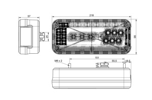 Lampa spate dreapta LED 6 functii 12V/24V DOBPLAST - Img 4